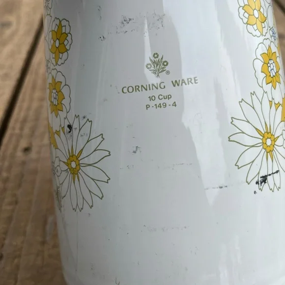 Corningware Purcolator Coffee Maker Floral Bouquet 1970's - Picture 5 of 14